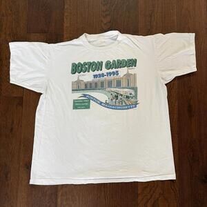 1990S Boston Garden 2 Sides T-Shirt  Boston Celtics North Station Court